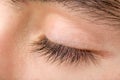 Teenager man eye macro Royalty Free Stock Photo