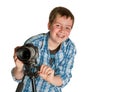 Teenager photographer Royalty Free Stock Photo