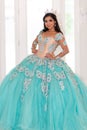 Teenager In Quinceanera Dress Royalty Free Stock Photo