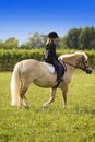 Teenager riding Horse