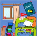 Teenager room Mess Royalty Free Stock Photo