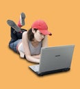 Teenager or Student With Laptop