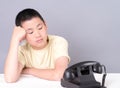 Teenager Waiting for the phone to ring