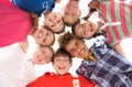 Teenagers in circle Royalty Free Stock Photo