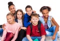 Teenagers with different complexion together Royalty Free Stock Photo