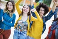 Teenagers friends friendship students concept Royalty Free Stock Photo