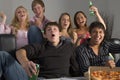 Teenagers Having Fun And Eating Pizza