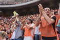 50.000 teenagers take part in a religious ceremony at San Siro stadium in Milan, Italy