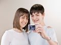 Teenagers taking self-portrait with camera Royalty Free Stock Photo