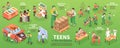 Teenagers Work Infographics