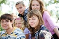 Teens crowd Royalty Free Stock Photo