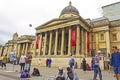 National Gallery Trafalgar Square London England Royalty Free Stock Photo