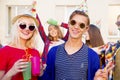 Teens having a party Royalty Free Stock Photo