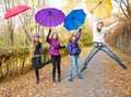 Teens jumping Royalty Free Stock Photo