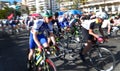 Teens at local cycling competition in mallorca