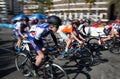 Teens at local cycling competition in mallorca