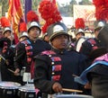 Teens in the Marching Band at the los Angeles County Fair Royalty Free Stock Photo