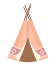 teepee native american isolated Royalty Free Stock Photo