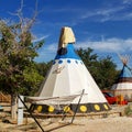 Teepee near Olancha California Royalty Free Stock Photo