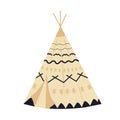 Teepee, tentor wigwam Native American dwelling.