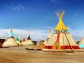 Teepee, Wigwam, Indian Tents Royalty Free Stock Photo