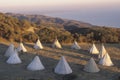 Teepees in a circle