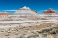 The Teepees formation located within Petrified Forest National Park, Arizona.