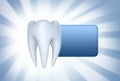 Teeth background and sticker