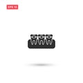 Teeth brackets icon vector design isolated 5