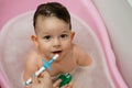 Teeth brushing Royalty Free Stock Photo