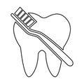 Teeth Cleaning Icon Royalty Free Stock Photo