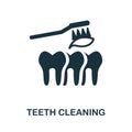 Teeth Cleaning icon. Simple element from personal hygiene collection. Creative Teeth Cleaning icon for web design, templates, Royalty Free Stock Photo