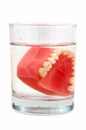 Teeth in Glass Royalty Free Stock Photo