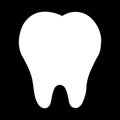 Teeth icon dentist flat vector sign/symbol.