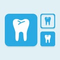 Teeth icons great for any use. Vector EPS10. Royalty Free Stock Photo