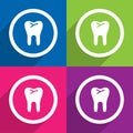 Teeth icons great for any use. Vector EPS10. Royalty Free Stock Photo