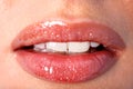 Teeth and lips Royalty Free Stock Photo