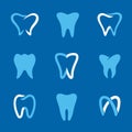 Teeth logo blue