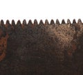 Teeth of old saw Royalty Free Stock Photo