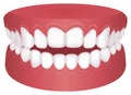 Teeth trouble bite type vector illustration /Open bite