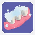 teeth wash. Vector illustration decorative design Royalty Free Stock Photo