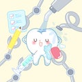 Teeth whitening concept