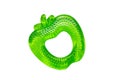 Teether for babies teeth green apple shape with a cooling effect