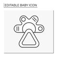 Teether line icon