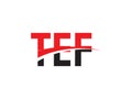 TEF Letter Initial Logo Design Vector Illustration Royalty Free Stock Photo
