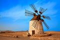 Tefia windmill Fuerteventura at Canary Islands
