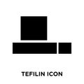 Tefilin icon vector isolated on white background, logo concept o
