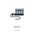 Tefilin icon vector. Trendy flat tefilin icon from religion collection isolated on white background. Vector illustration can be