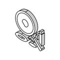 teflon ptfe thermoplastic isometric icon vector illustration