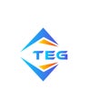 TEG abstract technology logo design on white background. TEG creative initials letter logo concept